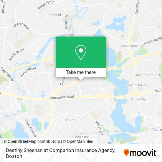 Destiny Sheehan at Comparion Insurance Agency map