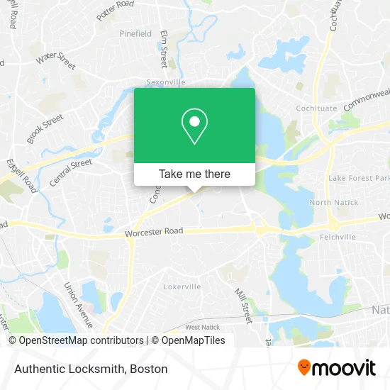 Authentic Locksmith map
