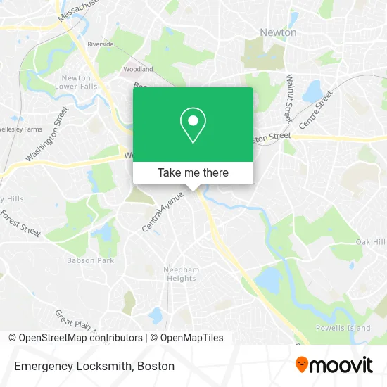 Emergency Locksmith map