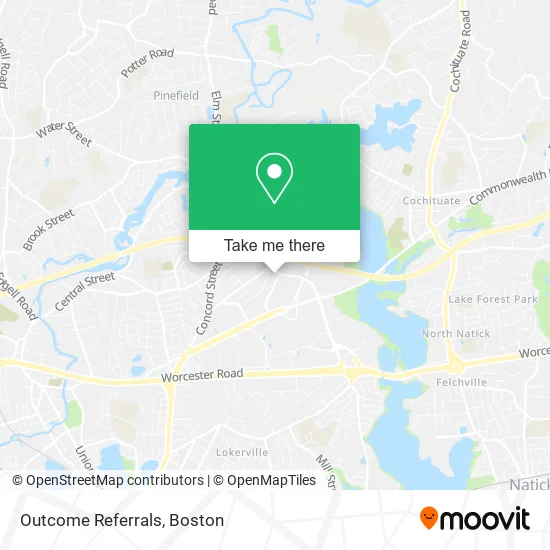 Outcome Referrals map