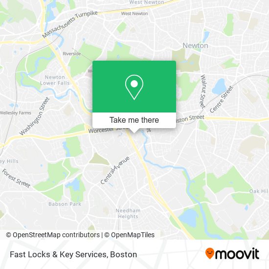 Fast Locks & Key Services map