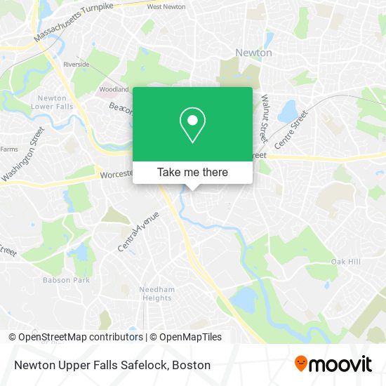 Newton Upper Falls Safelock map
