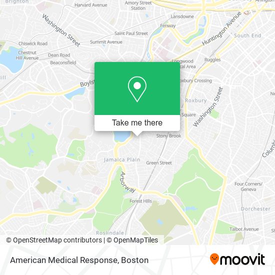 Mapa de American Medical Response