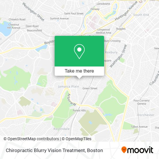 Chiropractic Blurry Vision Treatment map