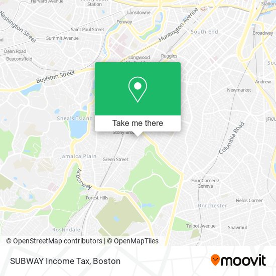 SUBWAY Income Tax map