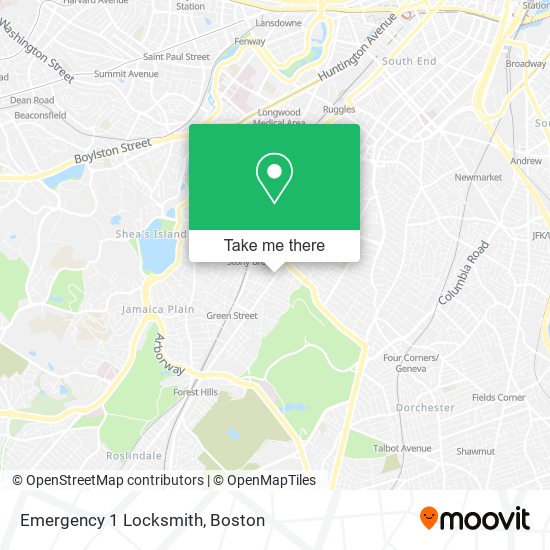 Emergency 1 Locksmith map
