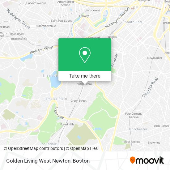 Mapa de Golden Living West Newton