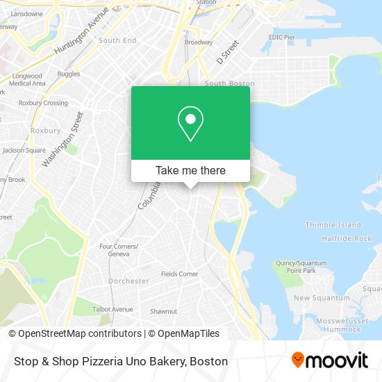 Mapa de Stop & Shop Pizzeria Uno Bakery