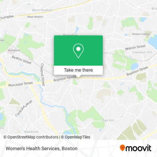 Women's Health Services map