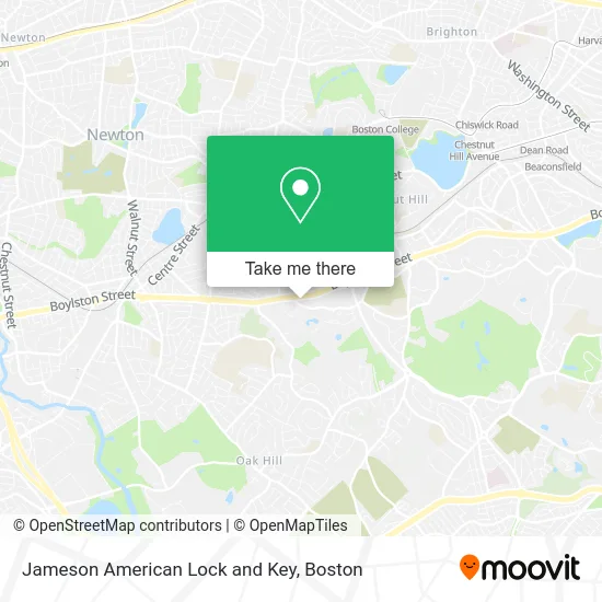 Jameson American Lock and Key map