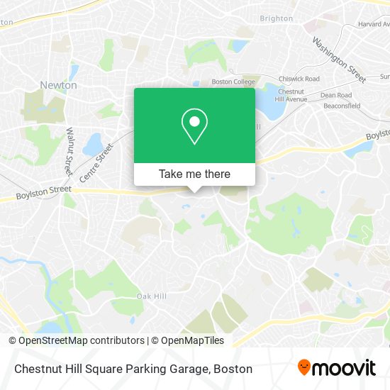 Chestnut Hill Square Parking Garage map