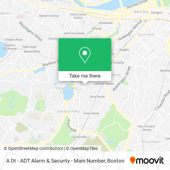 A Dt - ADT Alarm & Security - Main Number map