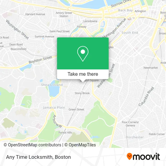 Any Time Locksmith map