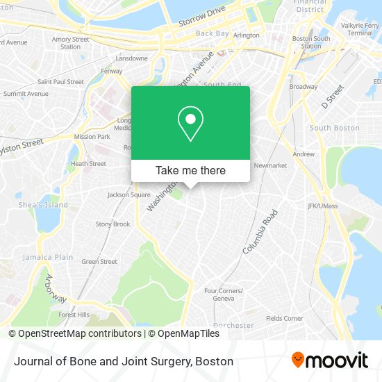 Journal of Bone and Joint Surgery map