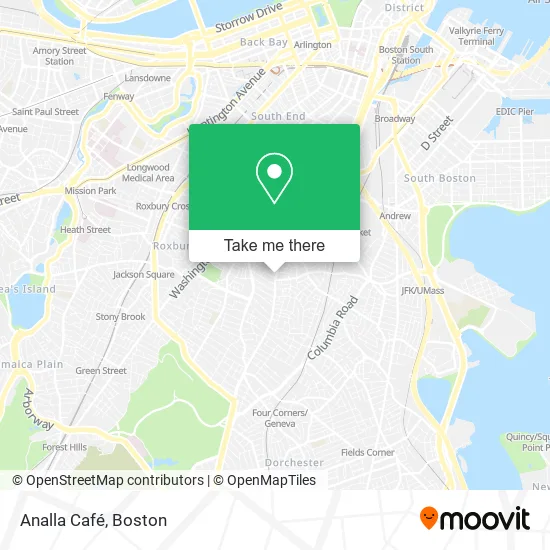 Analla Café map