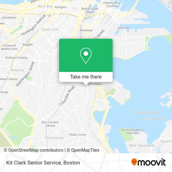 Kit Clark Senior Service map