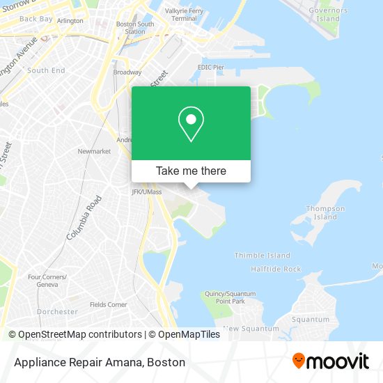 Mapa de Appliance Repair Amana