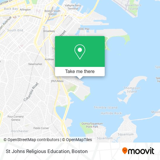 St Johns Religious Education map