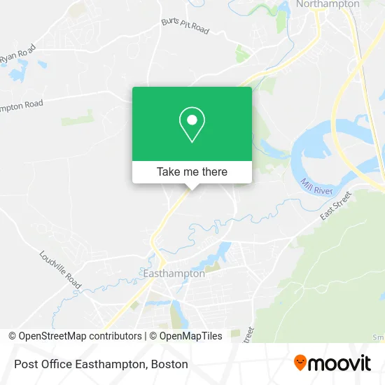 Post Office Easthampton map