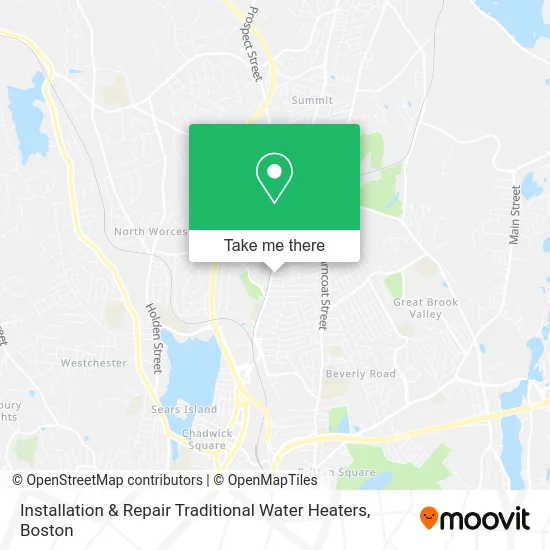 Installation & Repair Traditional Water Heaters map