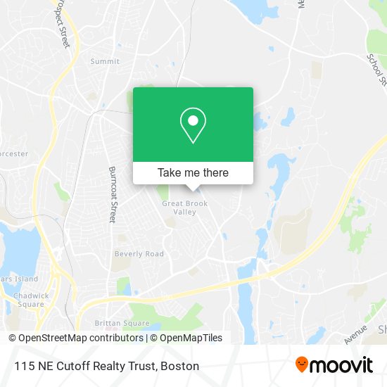 Mapa de 115 NE Cutoff Realty Trust
