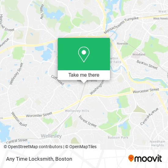 Mapa de Any Time Locksmith
