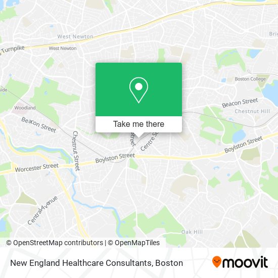 New England Healthcare Consultants map