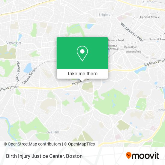 Birth Injury Justice Center map
