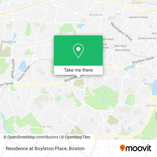 Residence at Boylston Place map