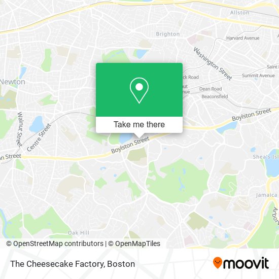 The Cheesecake Factory map
