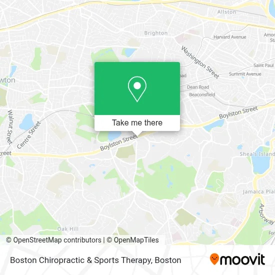 Boston Chiropractic & Sports Therapy map
