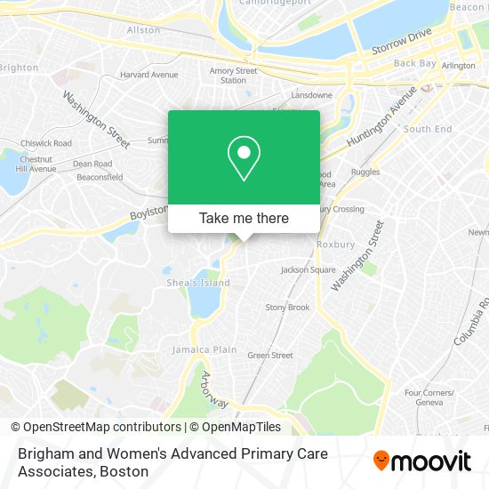 Mapa de Brigham and Women's Advanced Primary Care Associates