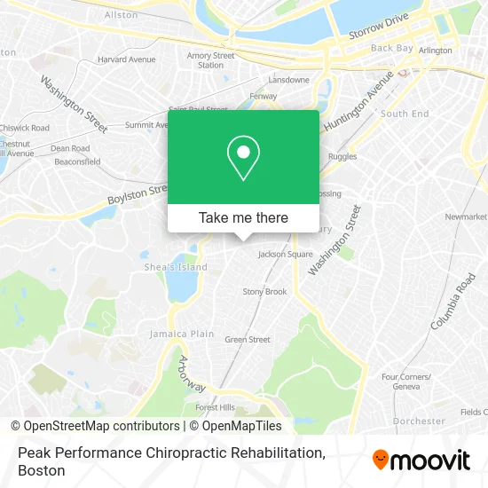 Peak Performance Chiropractic Rehabilitation map