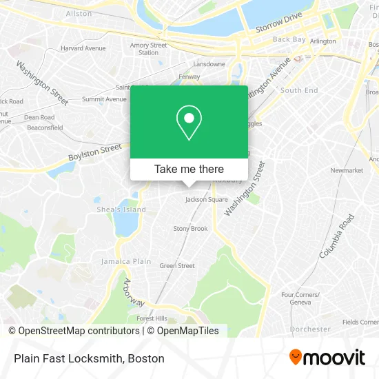 Plain Fast Locksmith map