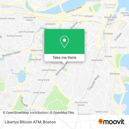 Mapa de Libertyx Bitcoin ATM
