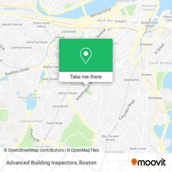 Advanced Building Inspectors map