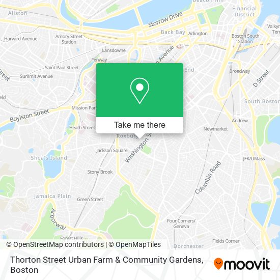 Mapa de Thorton Street Urban Farm & Community Gardens