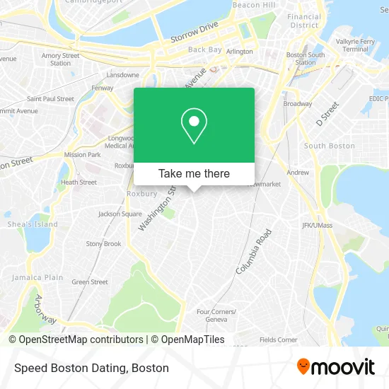Speed Boston Dating map