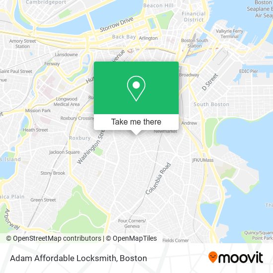 Adam Affordable Locksmith map