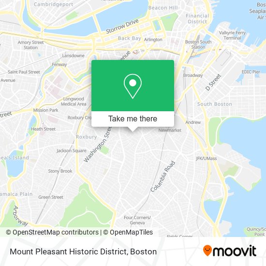 Mount Pleasant Historic District map