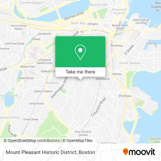 Mount Pleasant Historic District map