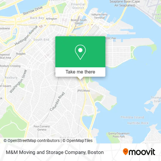 Mapa de M&M Moving and Storage Company