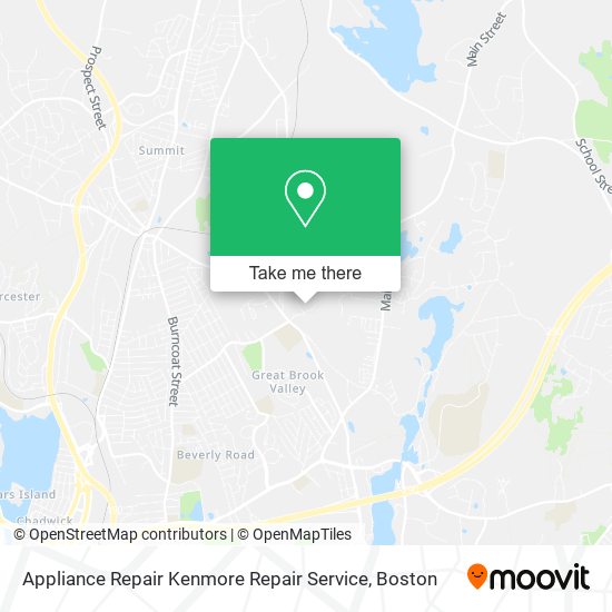 Appliance Repair Kenmore Repair Service map