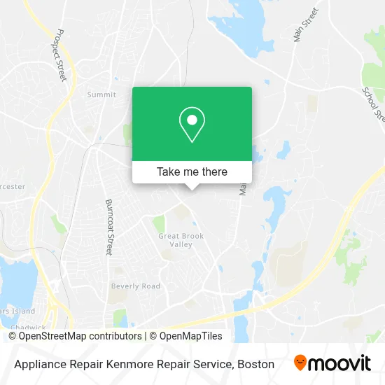 Appliance Repair Kenmore Repair Service map