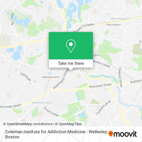 Coleman Institute for Addiction Medicine - Wellesley map