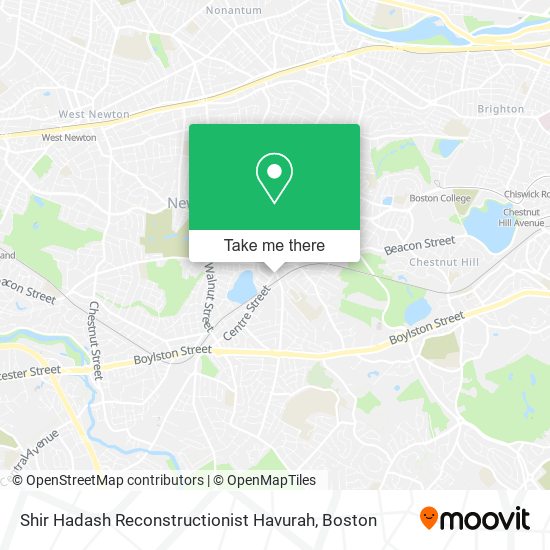 Mapa de Shir Hadash Reconstructionist Havurah
