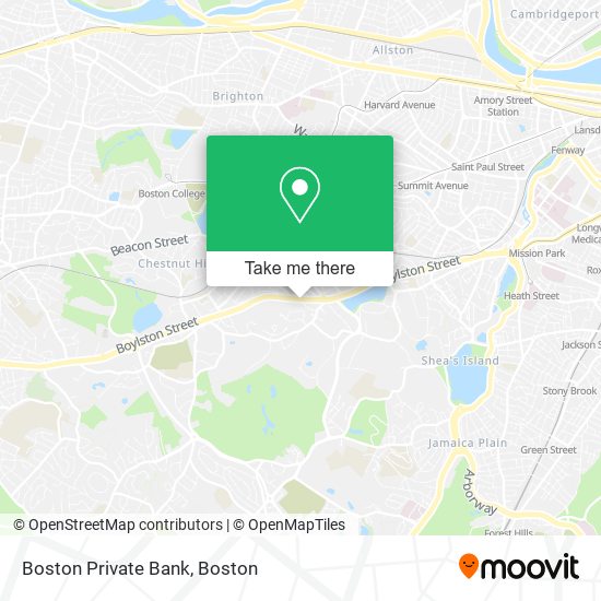 Mapa de Boston Private Bank