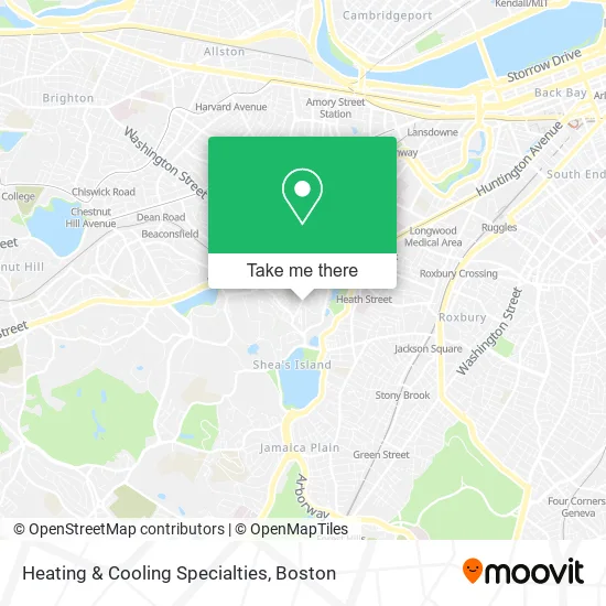 Heating & Cooling Specialties map
