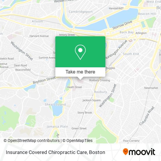 Insurance Covered Chiropractic Care map
