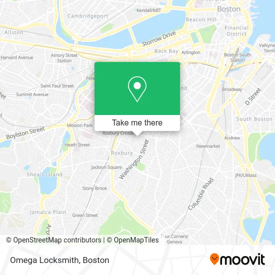 Omega Locksmith map